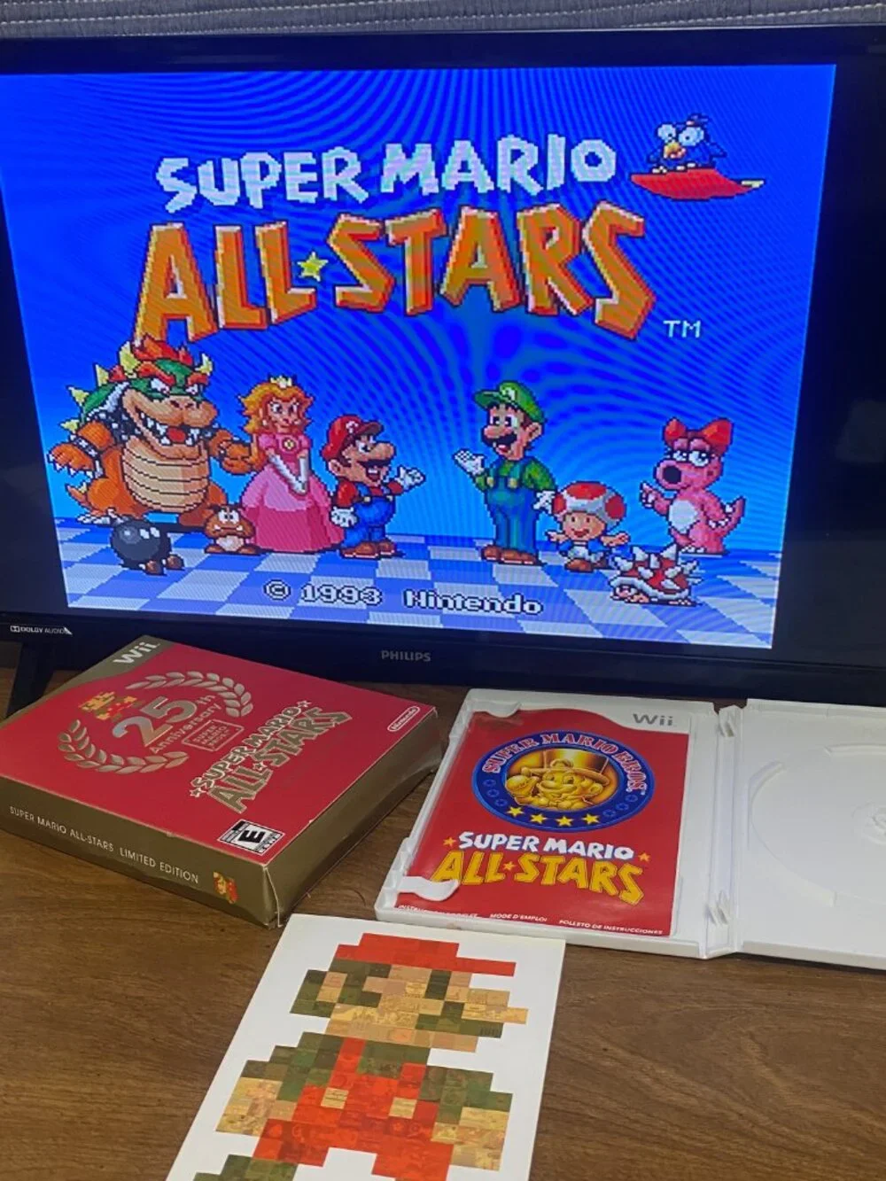 Wii Super Mario All Stars 25th Anniversary Limited Edition Box Set Video Game